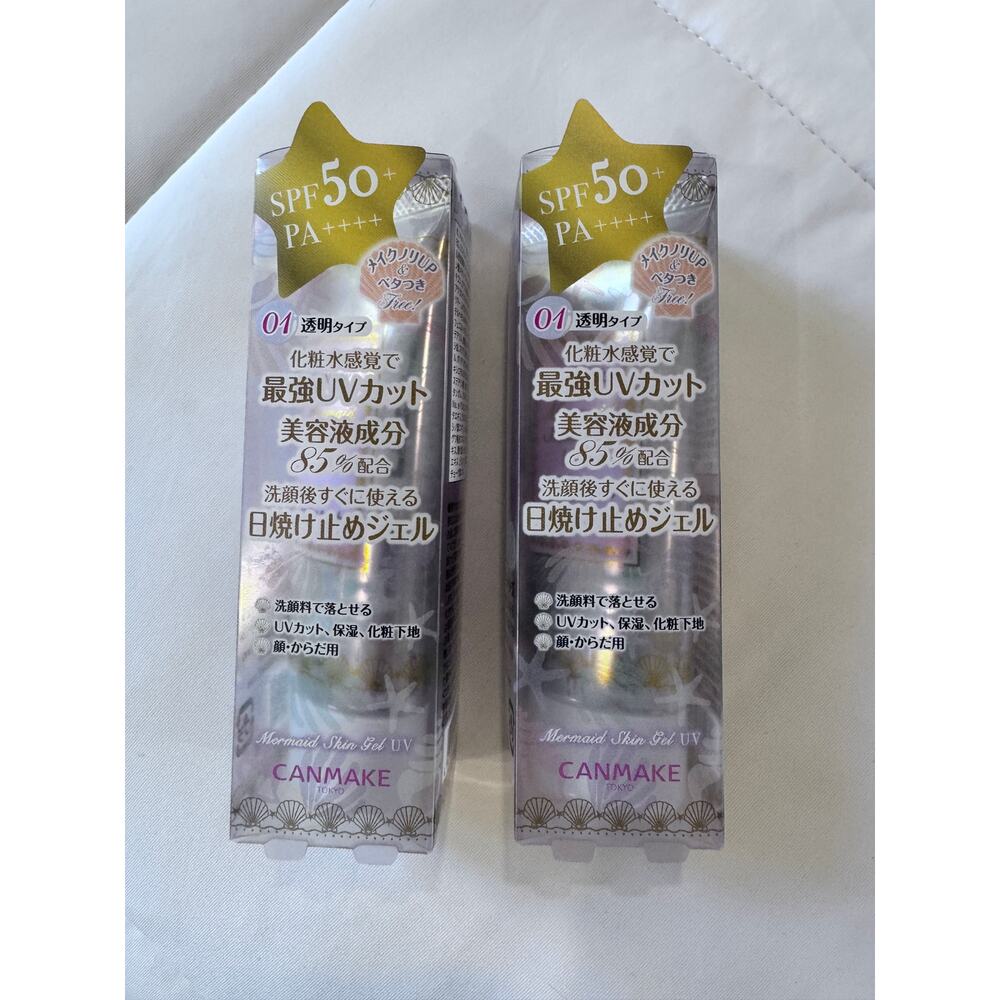 the viral CANMAKE Mermaid Skin Gel UV Sunscreen SPF50 PA++++ MADE IN JAPAN